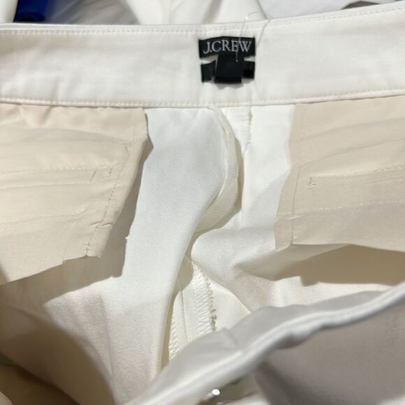 J. Crew Ivory  Kate straight-leg pant in bi-stretch cotton blend NWT - Picture 9 of 13